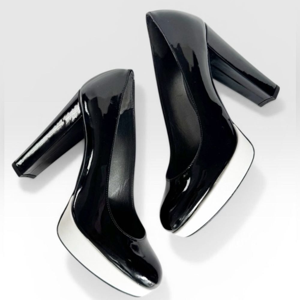 Stewart Weitzman Patent Leather Strongswoons Platform Leather heels